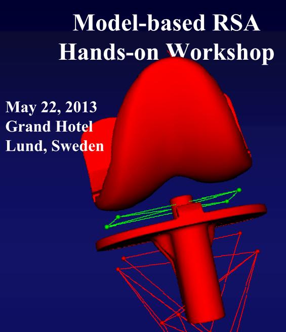 RSA hands-on Workshop, May 22, 2013 in Lund, Sweden